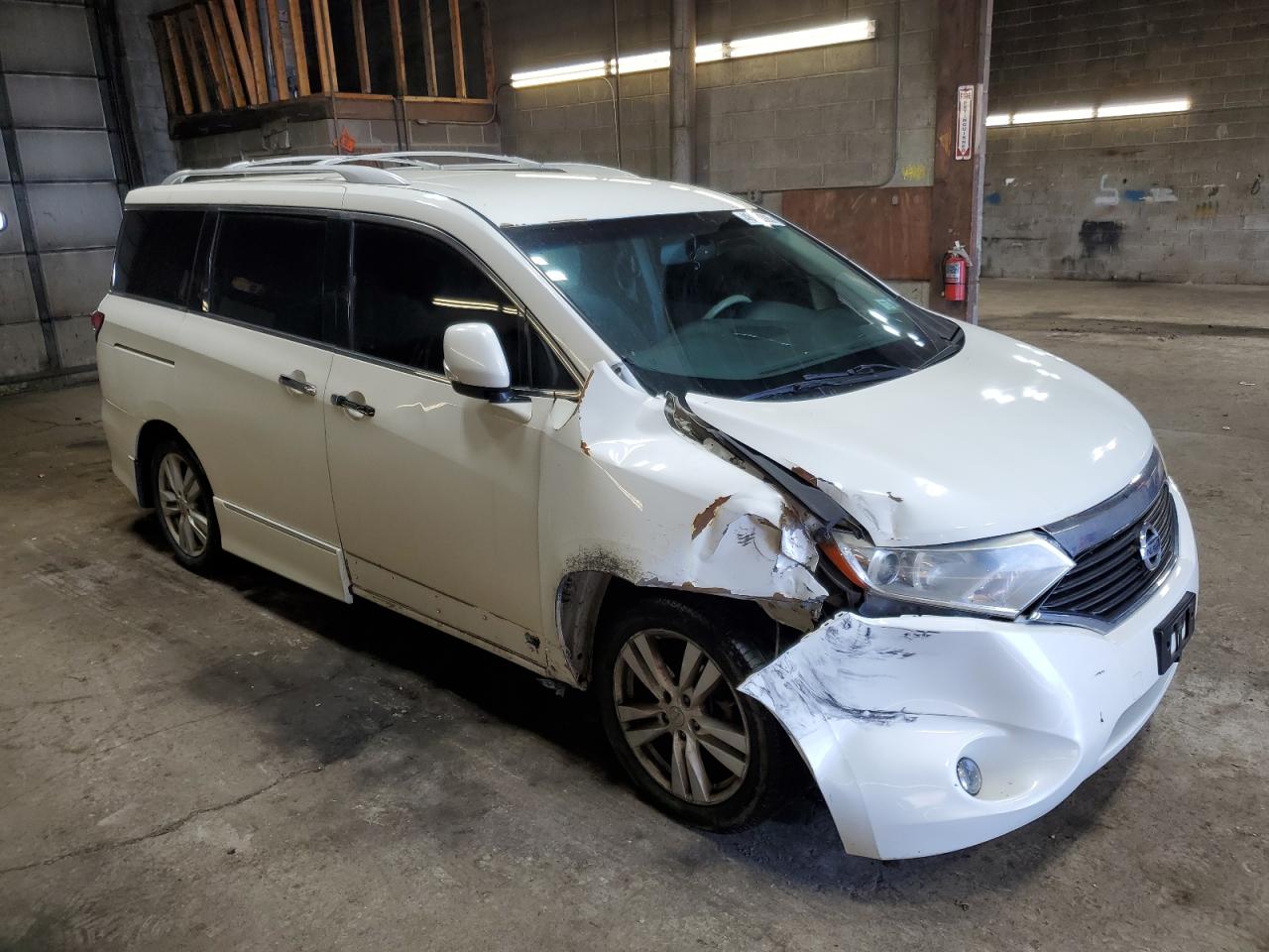 2011 Nissan Quest VIN JN8AE2KP2B9001956 Copart auction photo, all over damage thumbnail 4