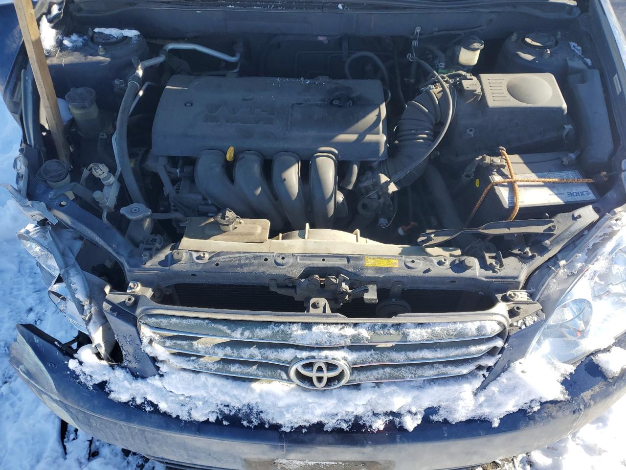 2003 Toyota Corolla VIN 1NXBR32E93Z051031 Copart auction photo, front end / side damage thumbnail 12