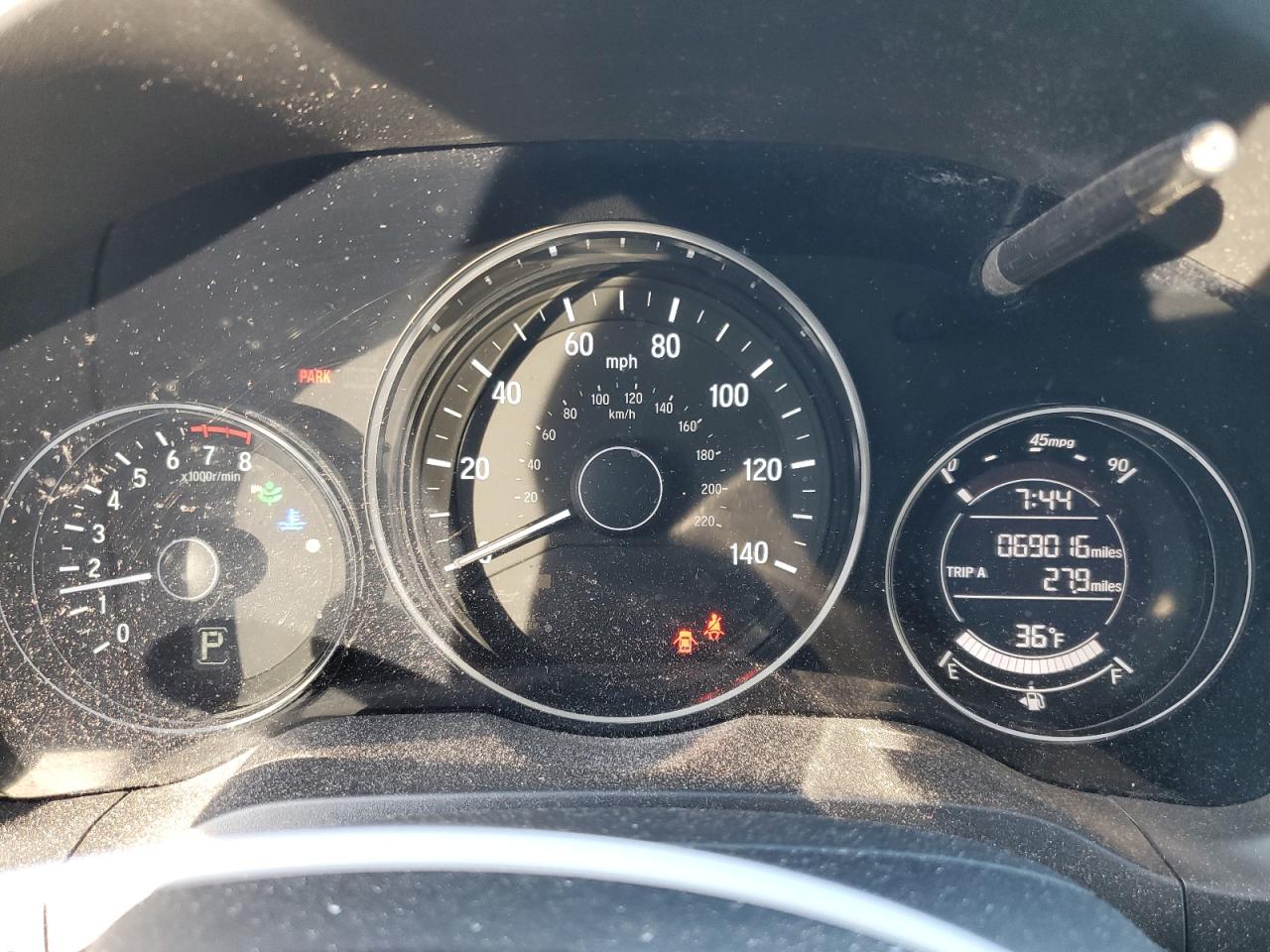 2018 Honda HR-V VIN 3CZRU6H35JG706885 Copart auction photo, front end / undercarriage damage thumbnail 9
