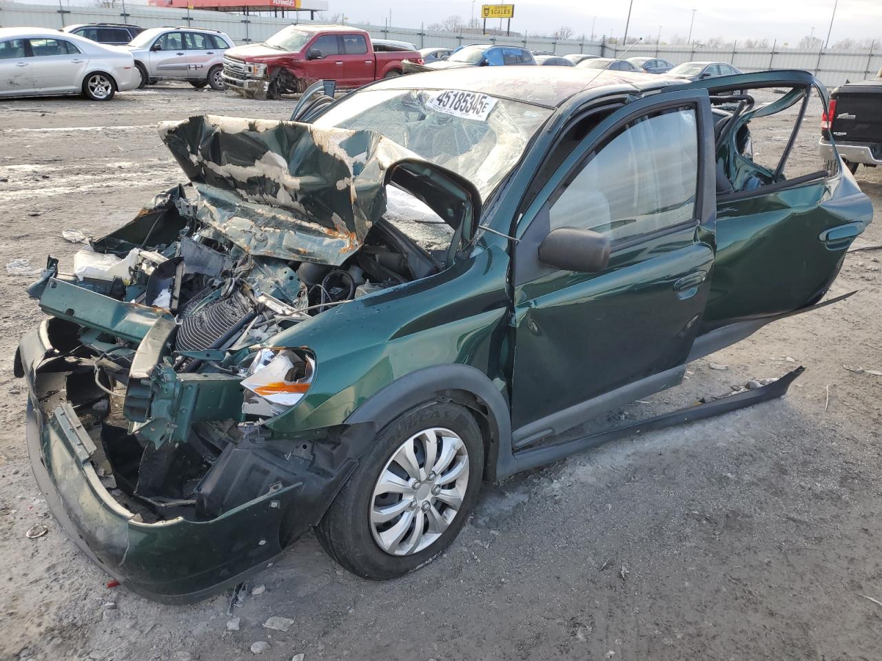 2000 Toyota Echo VIN JTDBT1233Y0074554 - Copart auction photo