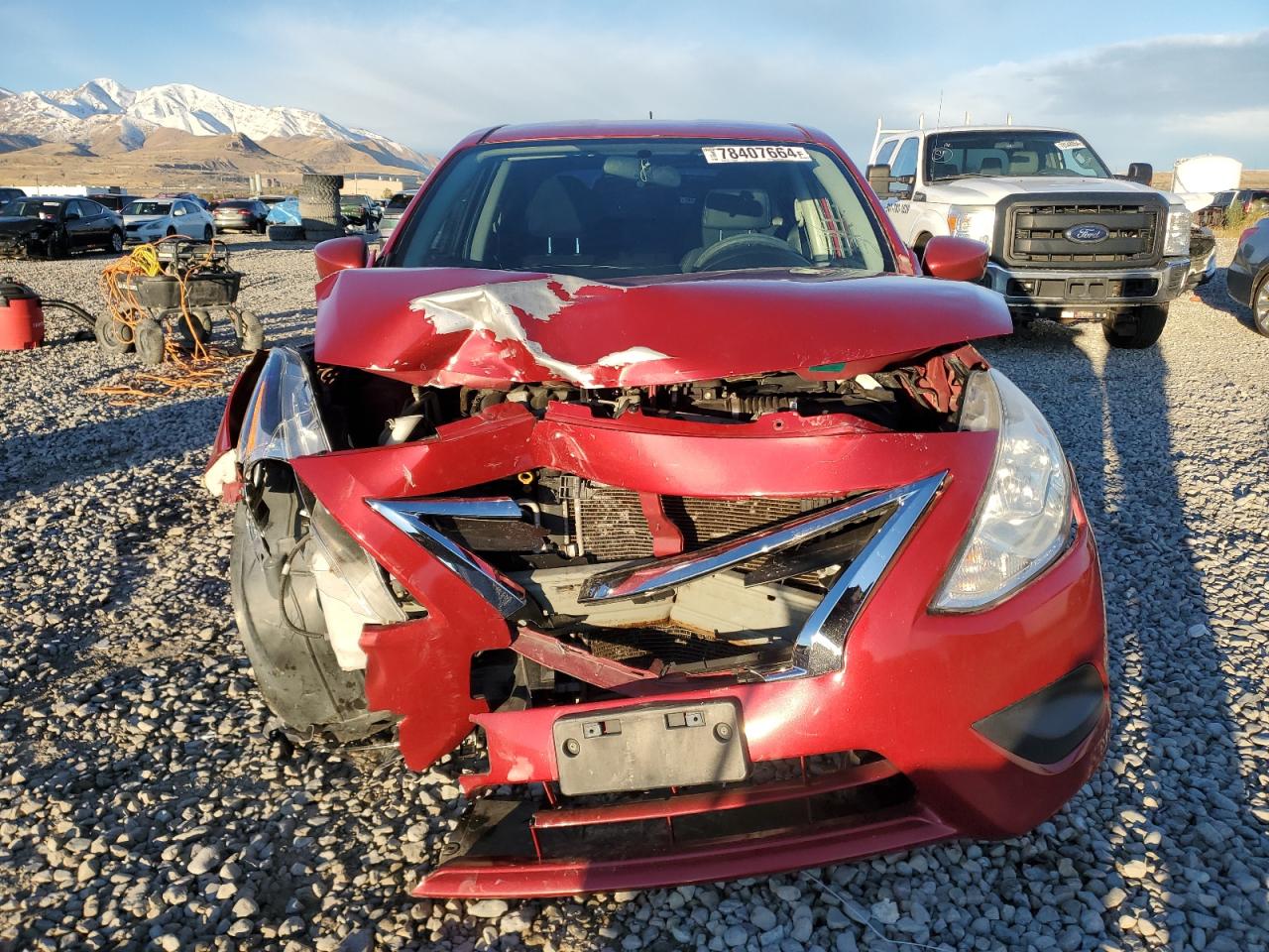 2015 Nissan Versa VIN 3N1CN7AP5FL842480 Copart auction photo, front end damage thumbnail 5