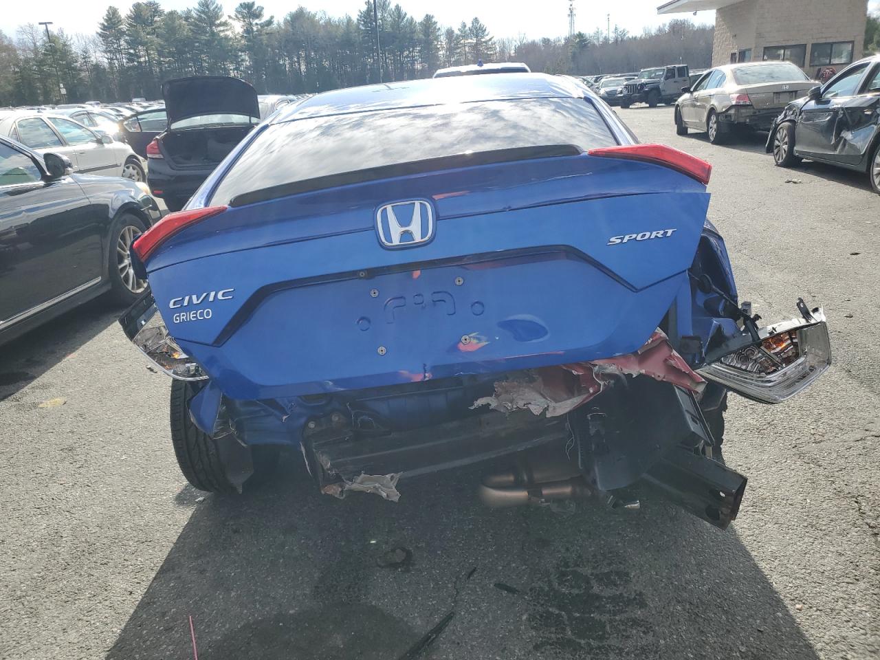 2019 Honda Civic VIN 2HGFC2F89KH521471 Copart auction photo, front end / rear end damage thumbnail 6