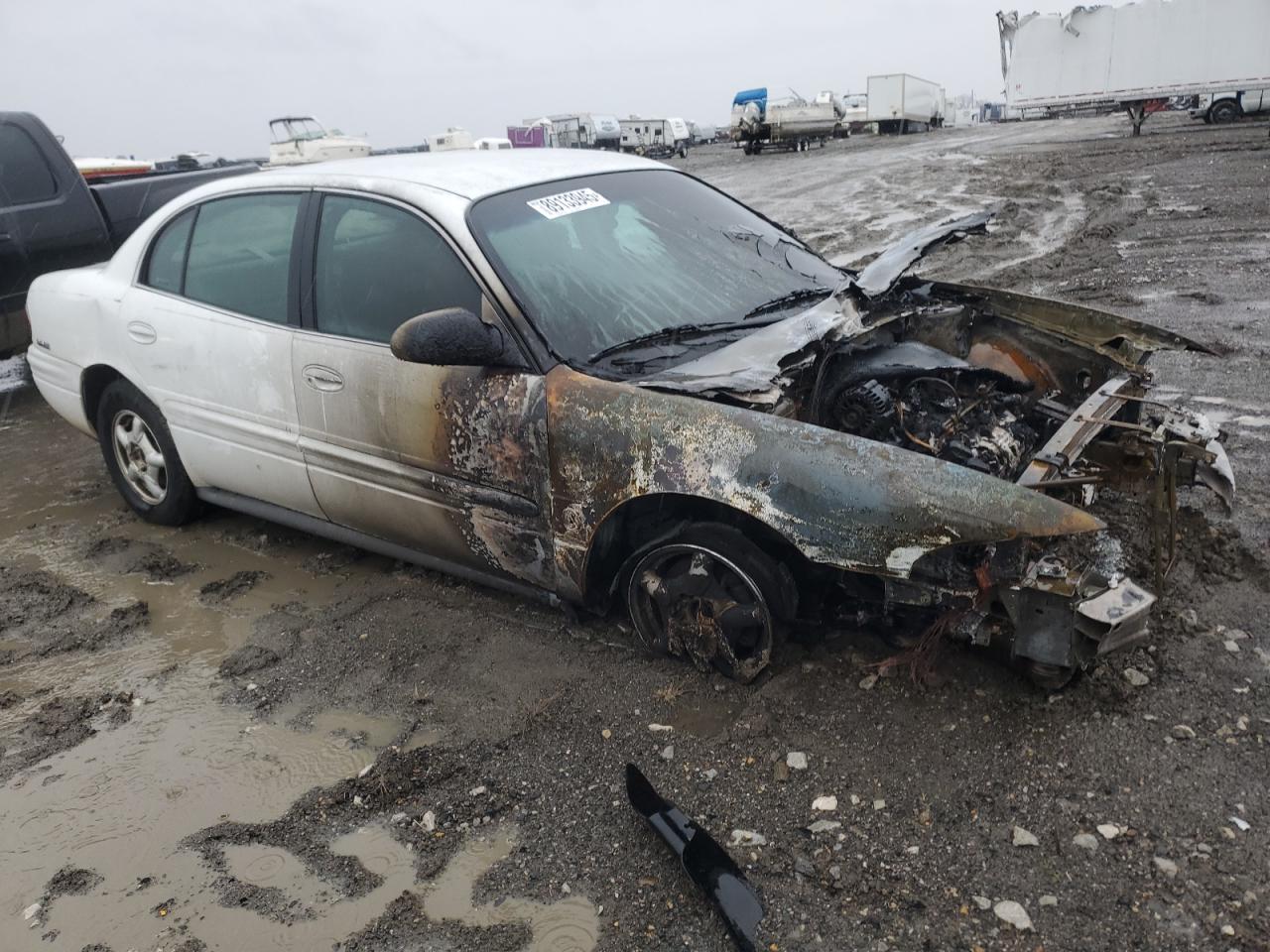 2000 Buick LeSabre VIN 1G4HR54K1YU306836 Copart auction photo, burn damage thumbnail 4