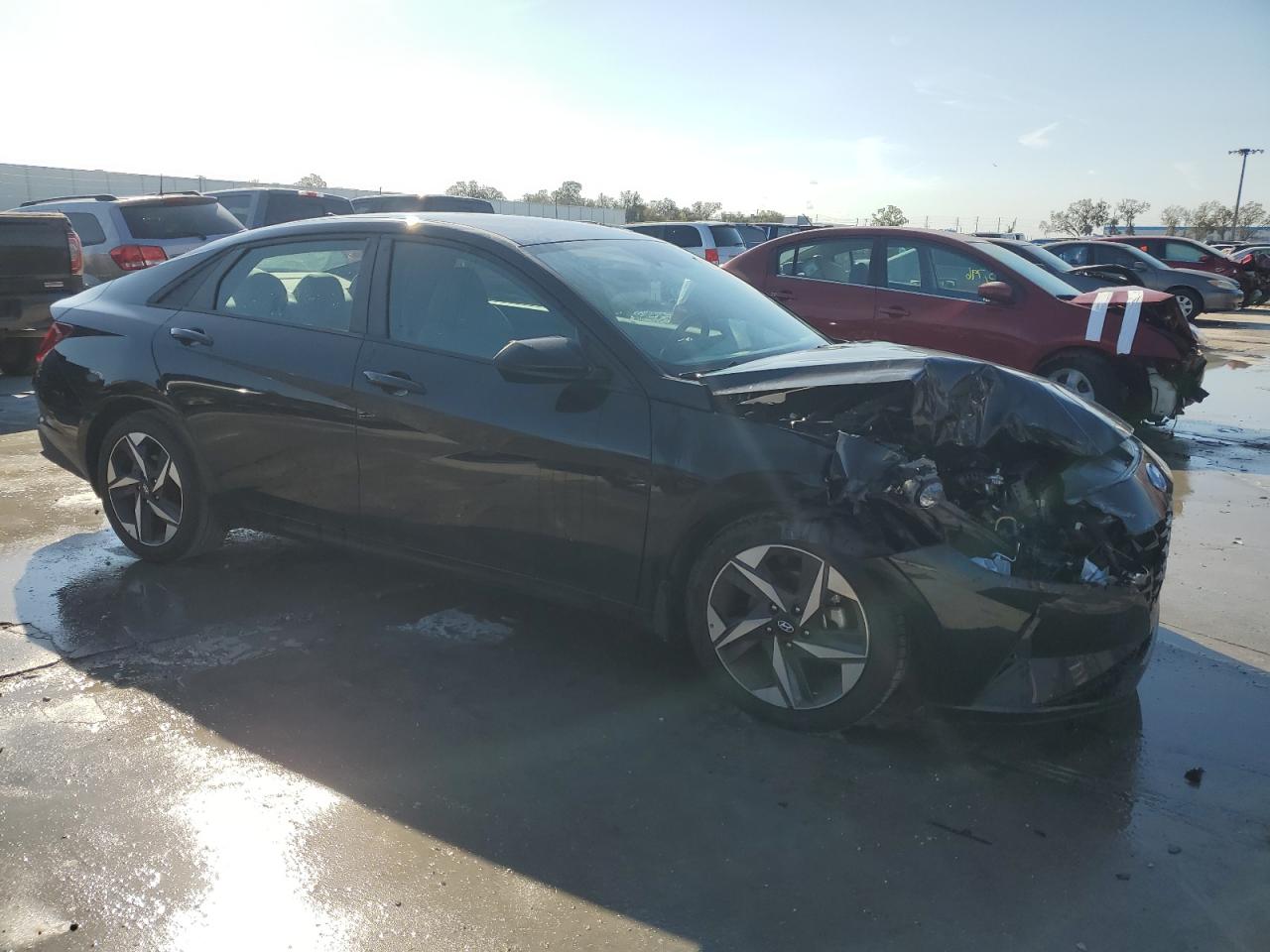2023 Hyundai Elantra VIN 5NPLS4AG4PH098389 Copart auction photo, front end damage thumbnail 4