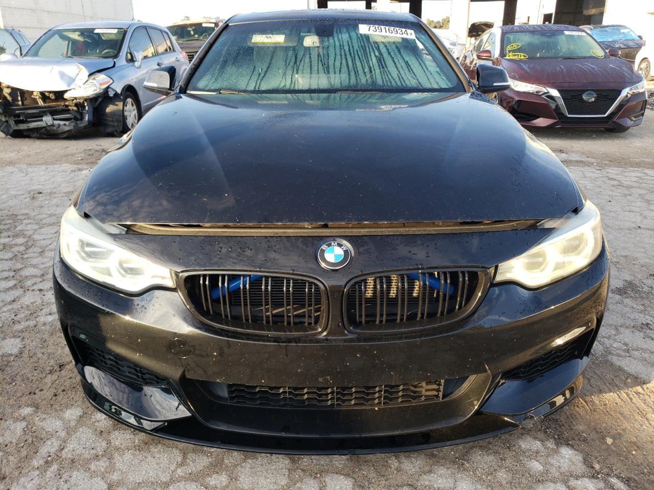 2014 BMW 4er VIN WBA3N3C55EF711587 Copart auction photo, side damage thumbnail 5