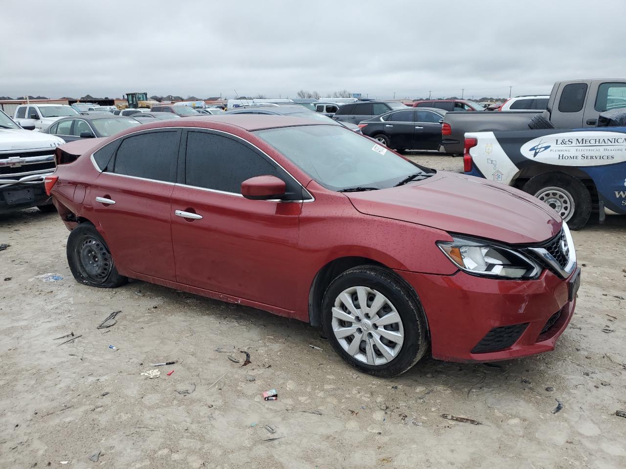 2016 Nissan Sentra VIN 3N1AB7AP0GL681005 Copart auction photo, side / rear end damage thumbnail 4