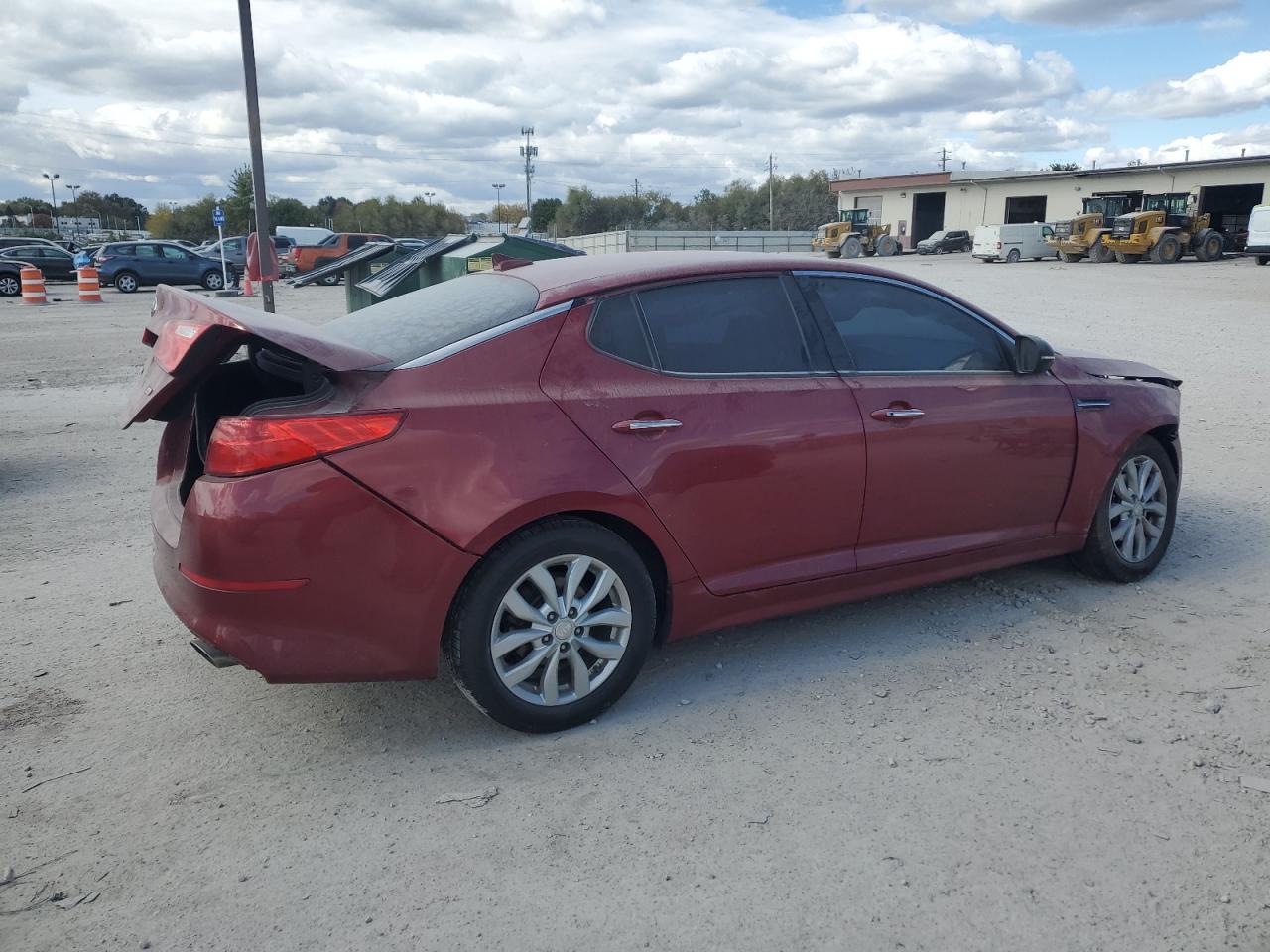 2015 KIA Optima VIN 5XXGN4A75FG436434 Copart auction photo, rear end / front end damage thumbnail 3