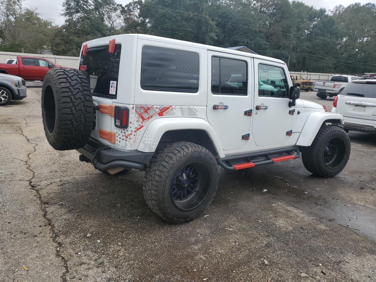 2016 Jeep Wrangler VIN 1C4BJWEGXGL181163 Copart auction photo, front end damage thumbnail 3