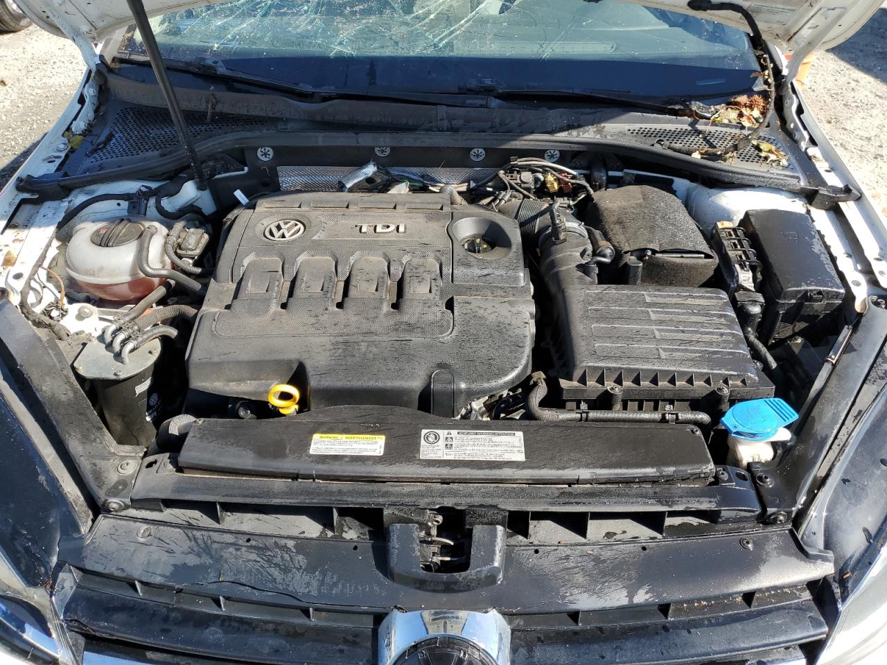 2015 Volkswagen Golf VIN 3VWCA7AU3FM509572 Copart auction photo, top/roof / all over damage thumbnail 12