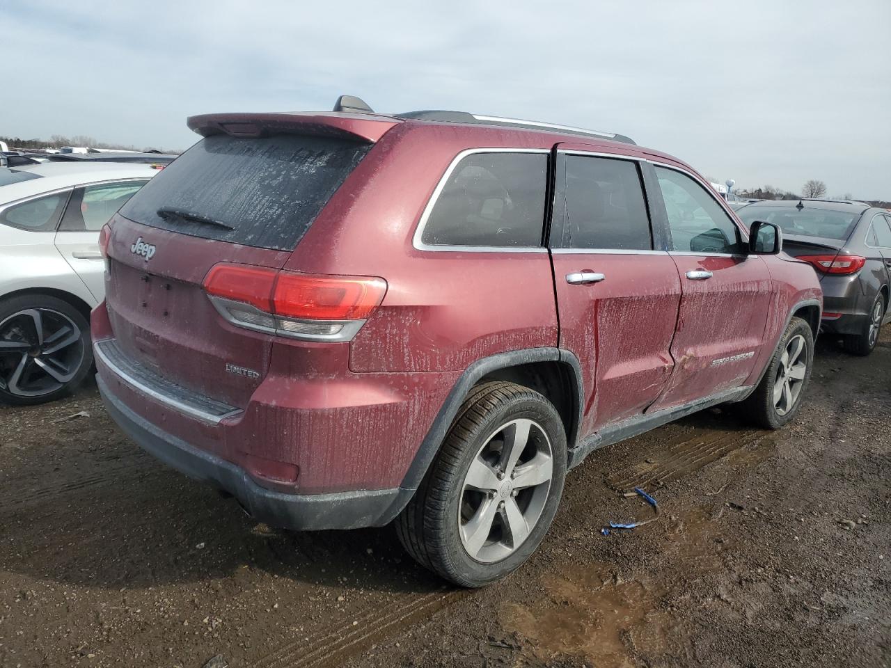 2014 Jeep Grand Cherokee VIN 1C4RJFBG9EC579769 Copart auction photo, side damage thumbnail 3
