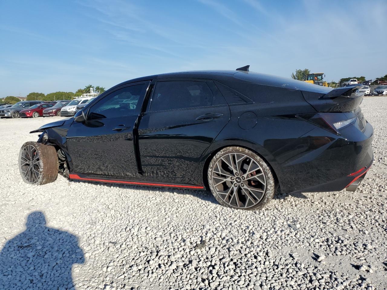 2022 Hyundai Elantra VIN KMHLW4AK9NU003946 Copart auction photo, front end / undercarriage damage thumbnail 2