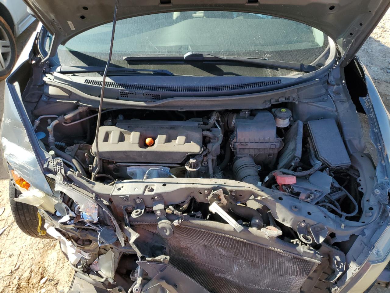 2012 Honda Civic VIN 2HGFB2F56CH304664 Copart auction photo, front end damage thumbnail 12
