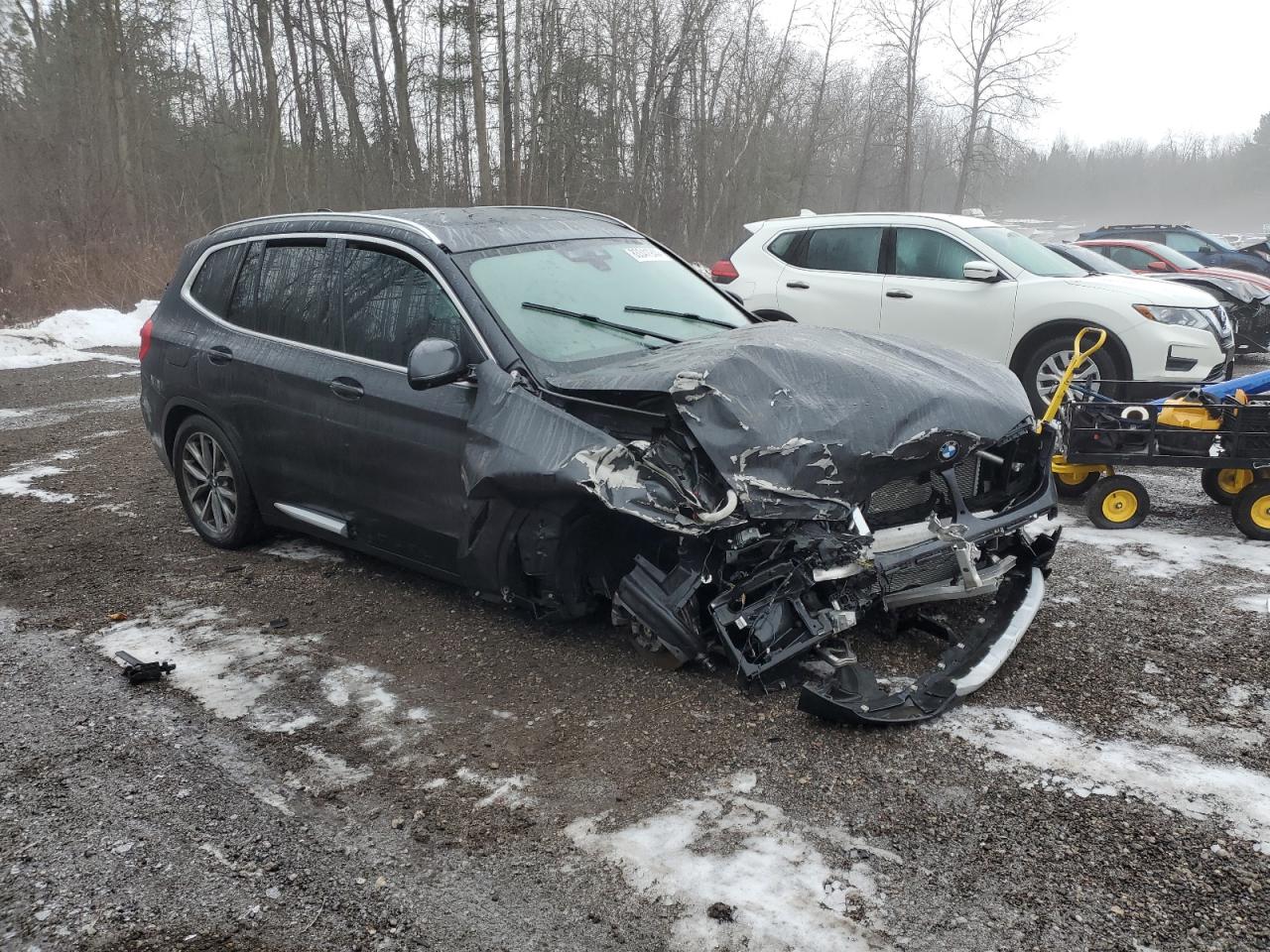 2019 BMW X3 VIN 5UXTR9C51KLP77365 Copart auction photo, front end / rear end damage thumbnail 4