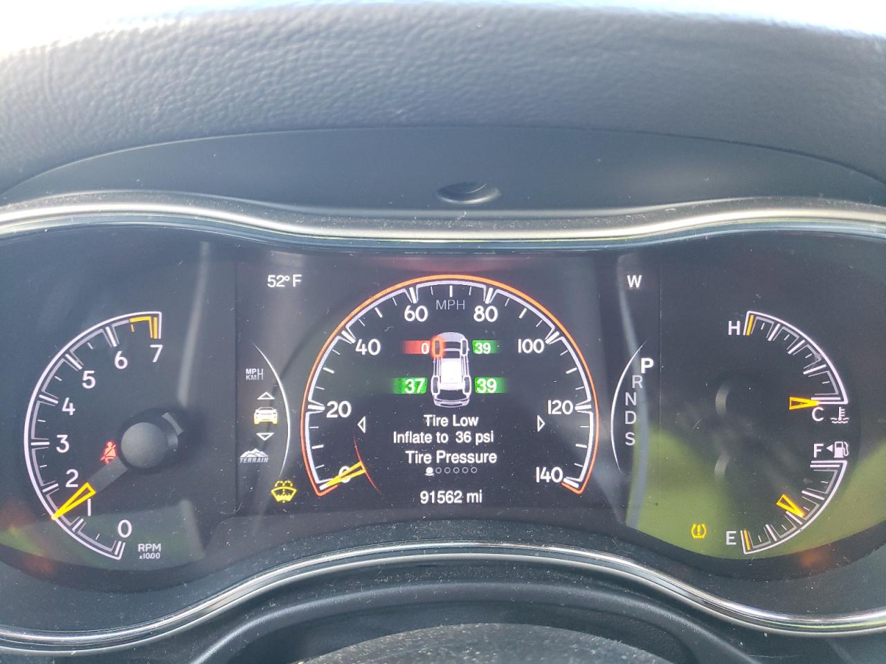 2015 Jeep Grand Cherokee VIN 1C4RJFBG3FC828293 Copart auction photo, front end / side damage thumbnail 9