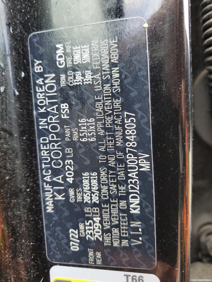 2023 KIA Soul VIN KNDJ23AU0P7848057 Copart auction photo, front end / undercarriage damage thumbnail 14