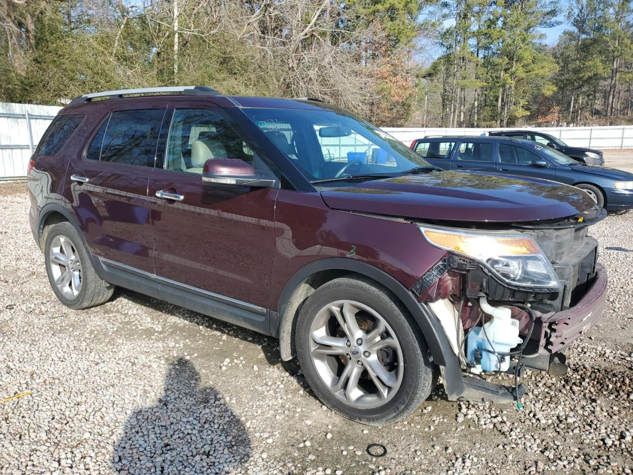 2011 Ford Explorer VIN 1FMHK7F89BGA41221 Copart auction photo, side / front end damage thumbnail 4