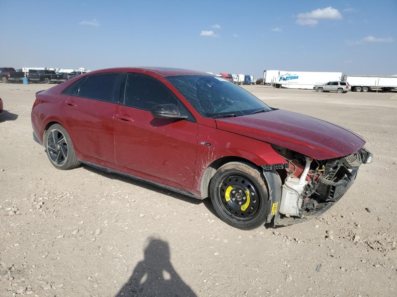 2023 Hyundai Elantra VIN KMHLR4AF0PU630497 Copart auction photo, front end damage thumbnail 4