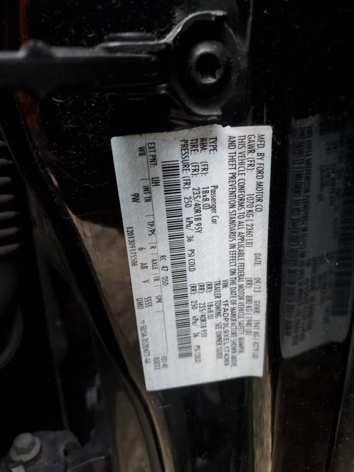 2014 Ford Focus VIN 1FADP3L9XEL174369 Copart auction photo, minor dent/scratches damage thumbnail 12