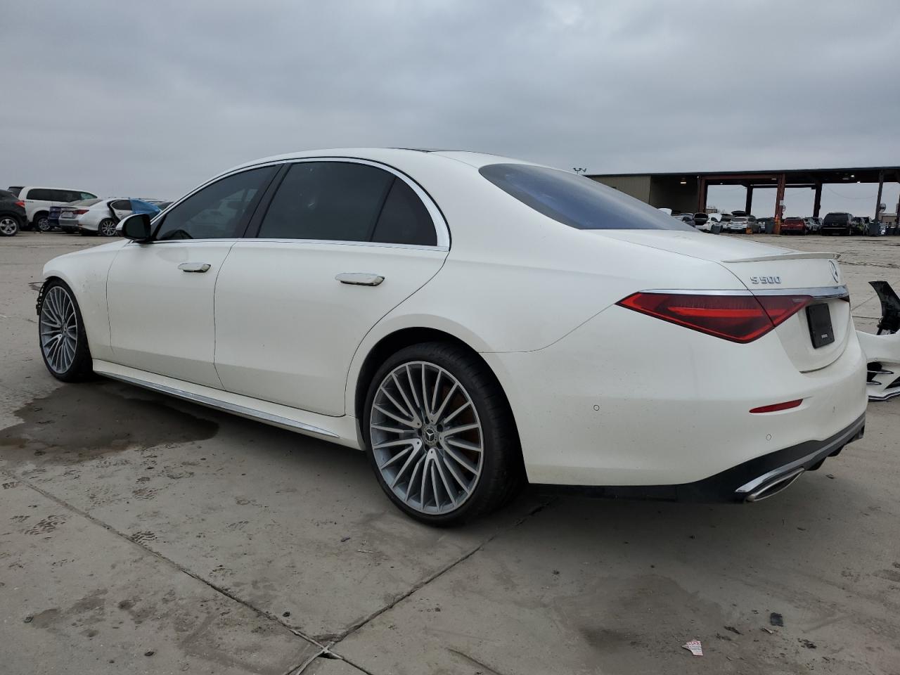 2022 Mercedes-Benz S-klasse VIN W1K6G6DB9NA142603 Copart auction photo, all over damage thumbnail 2
