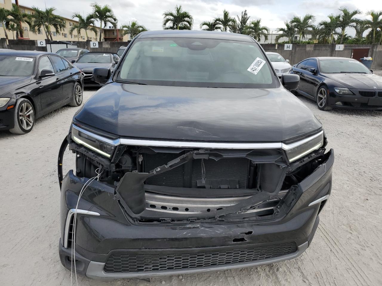 2024 Honda Pilot VIN 5FNYG2H5XRB003710 Copart auction photo, front end / side damage thumbnail 5