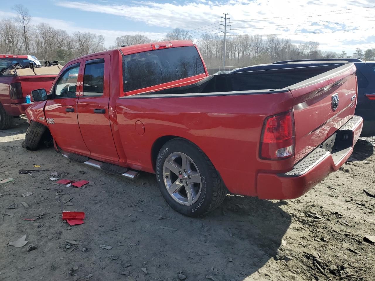 2018 RAM 1500 VIN 1C6RR7FT0JS281513 Copart auction photo, front end / undercarriage damage thumbnail 2
