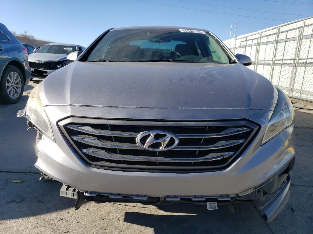 2015 Hyundai Sonata VIN 5NPE24AF3FH149511 Copart auction photo, front end / rear end damage thumbnail 5