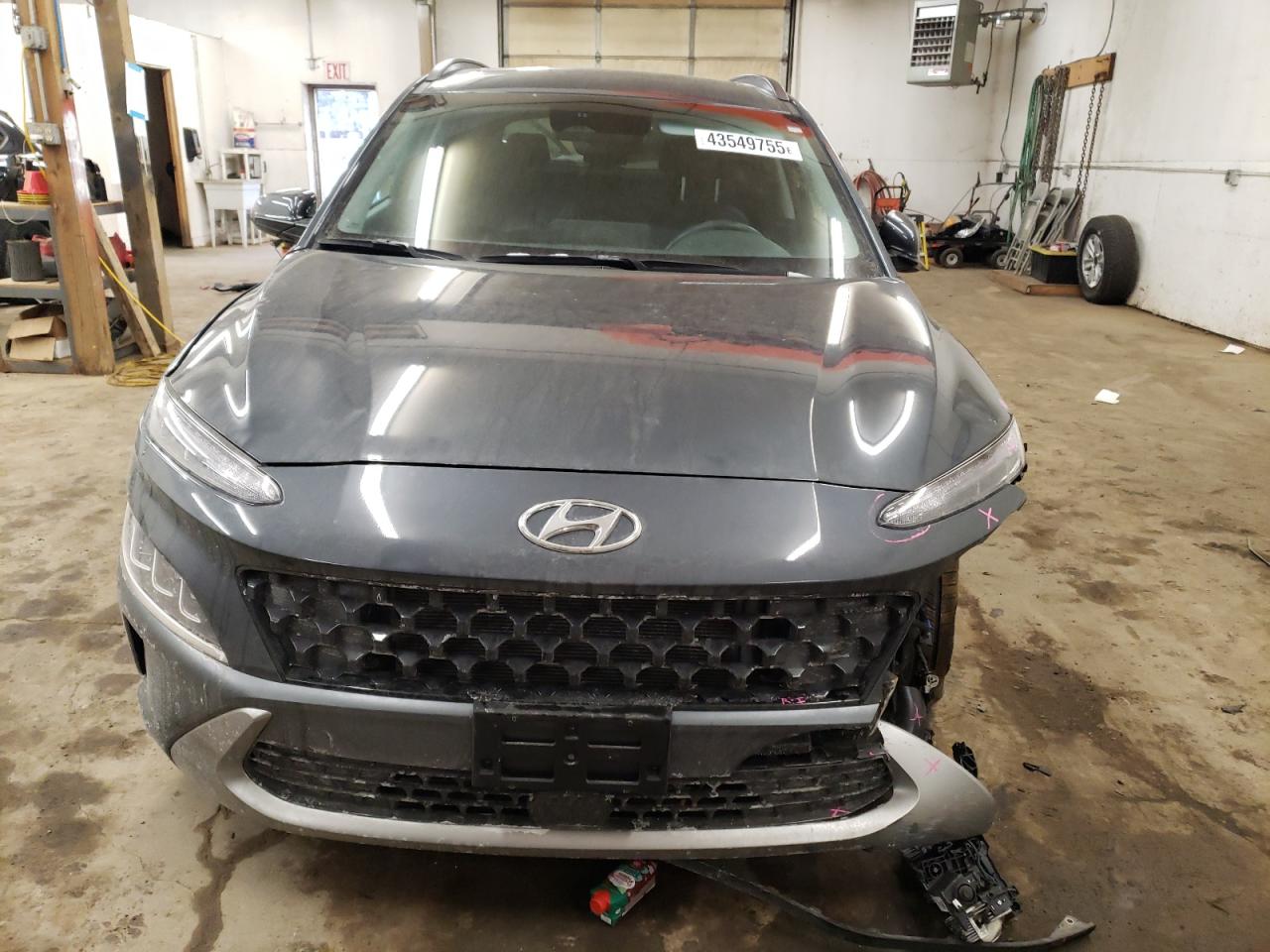 2022 Hyundai Kona VIN KM8K5CA37NU903147 Copart auction photo, front end / undercarriage damage thumbnail 5
