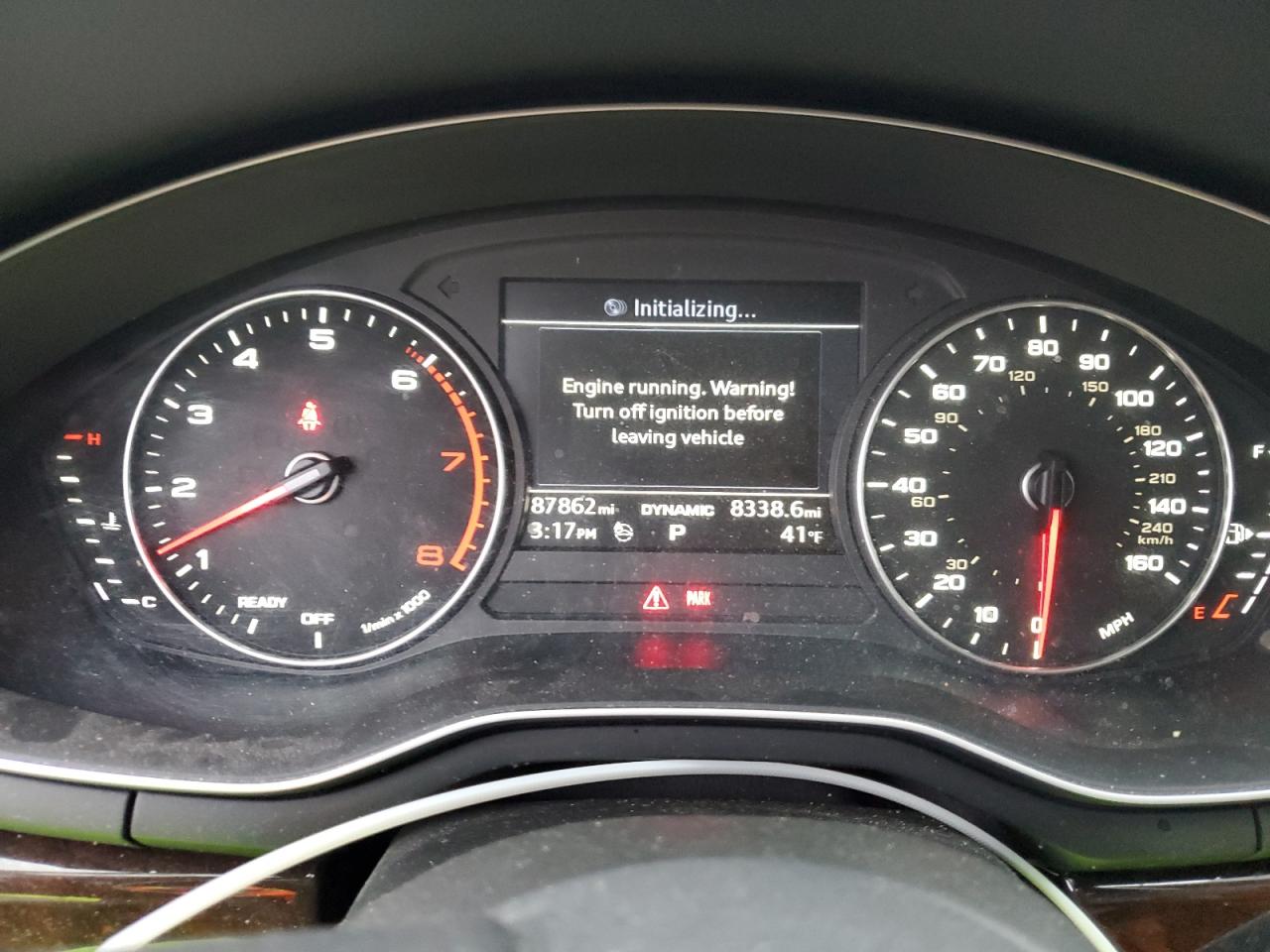 2017 Audi A4 VIN WAUANAF42HN035916 Copart auction photo, front end / minor dent/scratches damage thumbnail 9