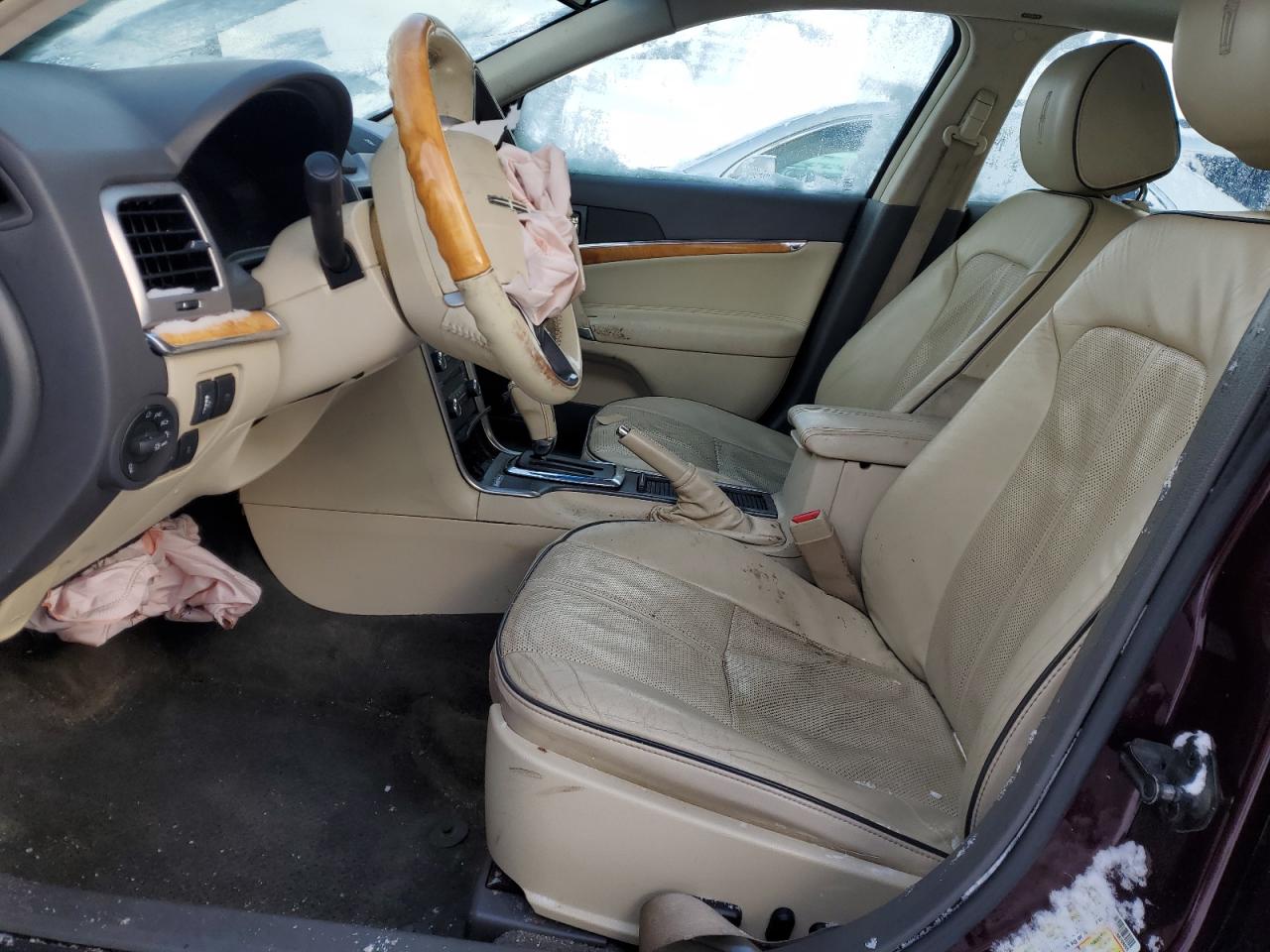 2011 Lincoln MKZ VIN 3LNDL2L37BR769555 Copart auction photo, front end / side damage thumbnail 7