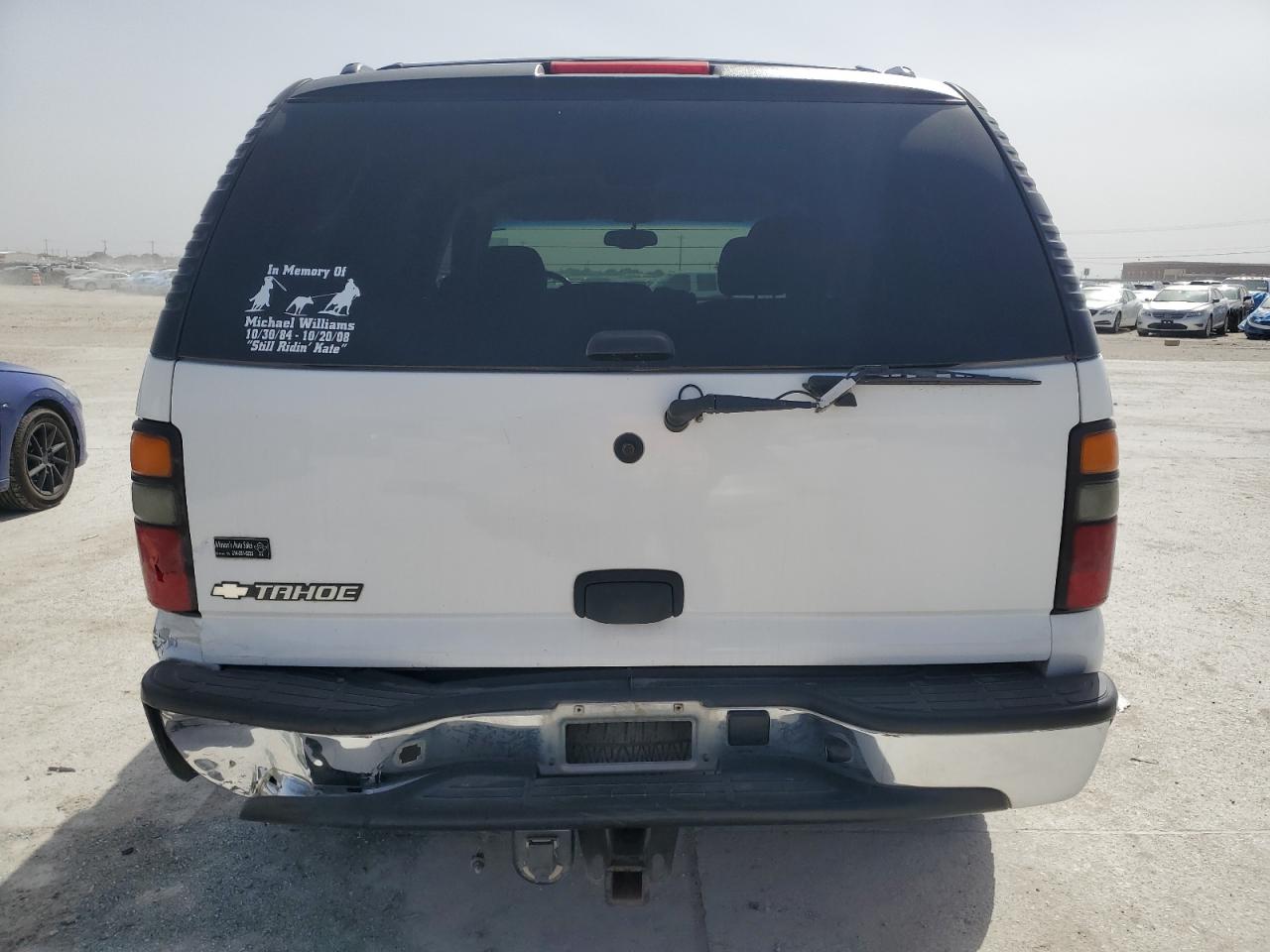 2006 Chevrolet Tahoe VIN 1GNEK13T06R108254 Copart auction photo, rear end damage thumbnail 6