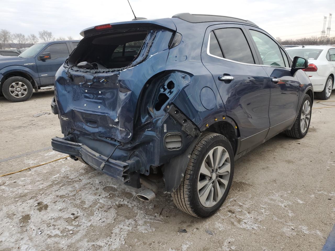 2019 Buick Encore VIN KL4CJASB3KB761069 Copart auction photo, rear end damage thumbnail 3