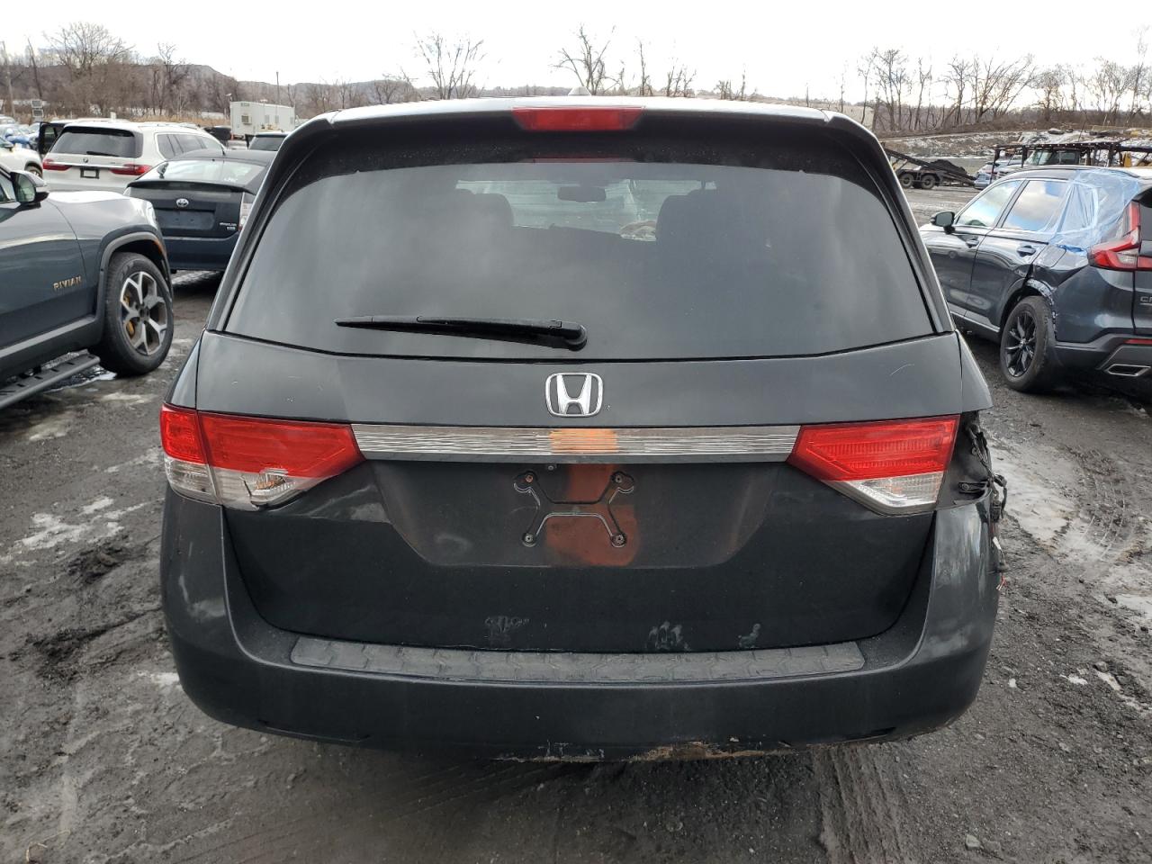 2016 Honda Odyssey VIN 5FNRL5H61GB098617 Copart auction photo, front end / rear end damage thumbnail 6