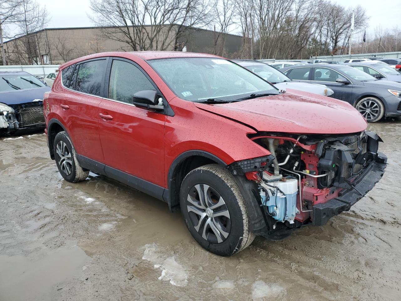 2017 Toyota RAV 4 VIN JTMBFREV5HJ174958 Copart auction photo, front end / side damage thumbnail 4