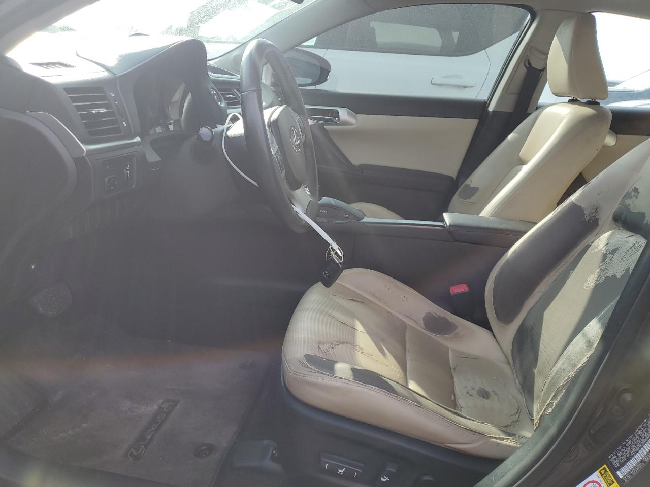 2012 Lexus CT VIN JTHKD5BH3C2098946 Copart auction photo, side damage thumbnail 7