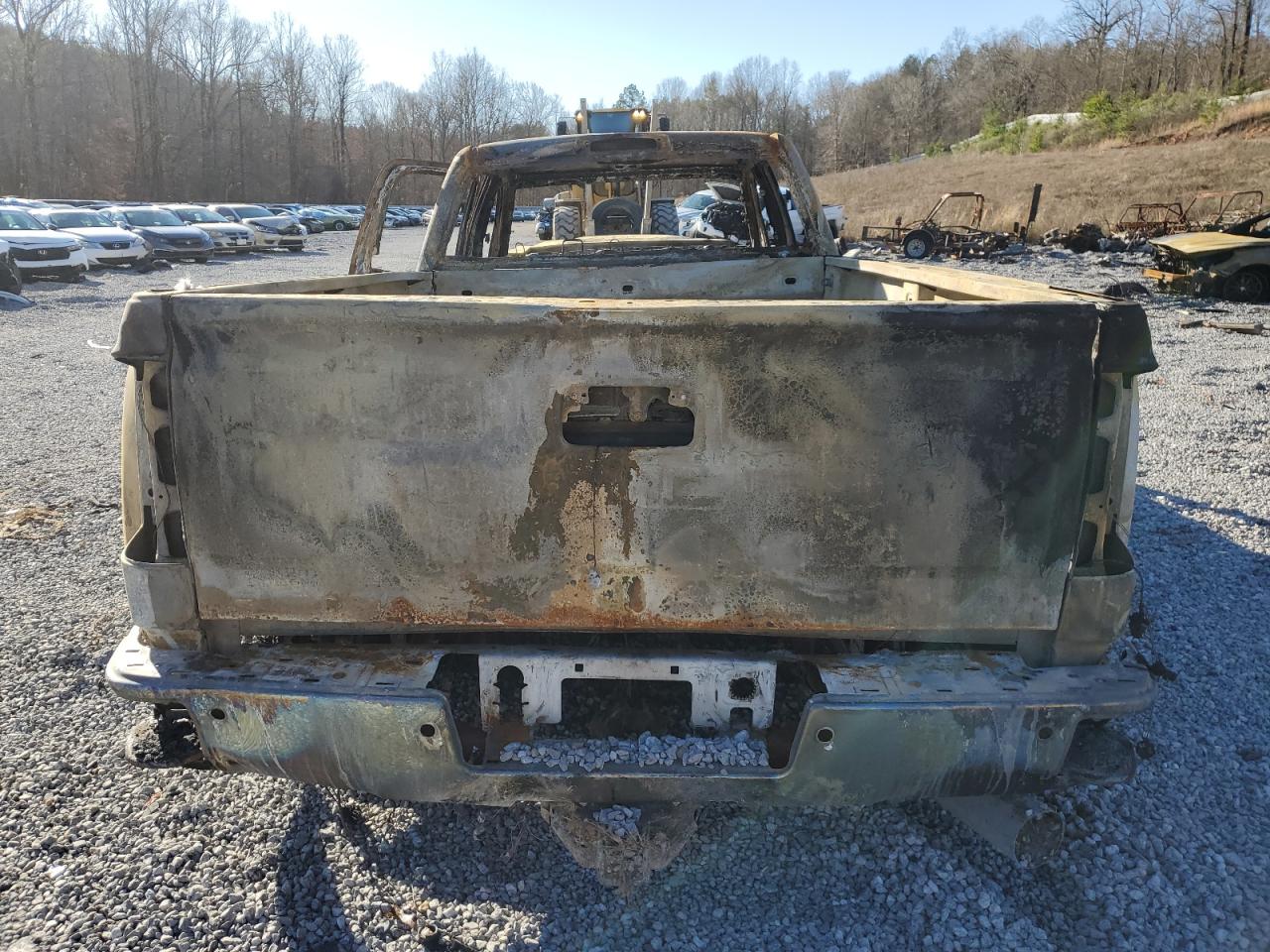 2018 GMC Sierra VIN 1GT42XCY3JF223072 Copart auction photo, burn damage thumbnail 6