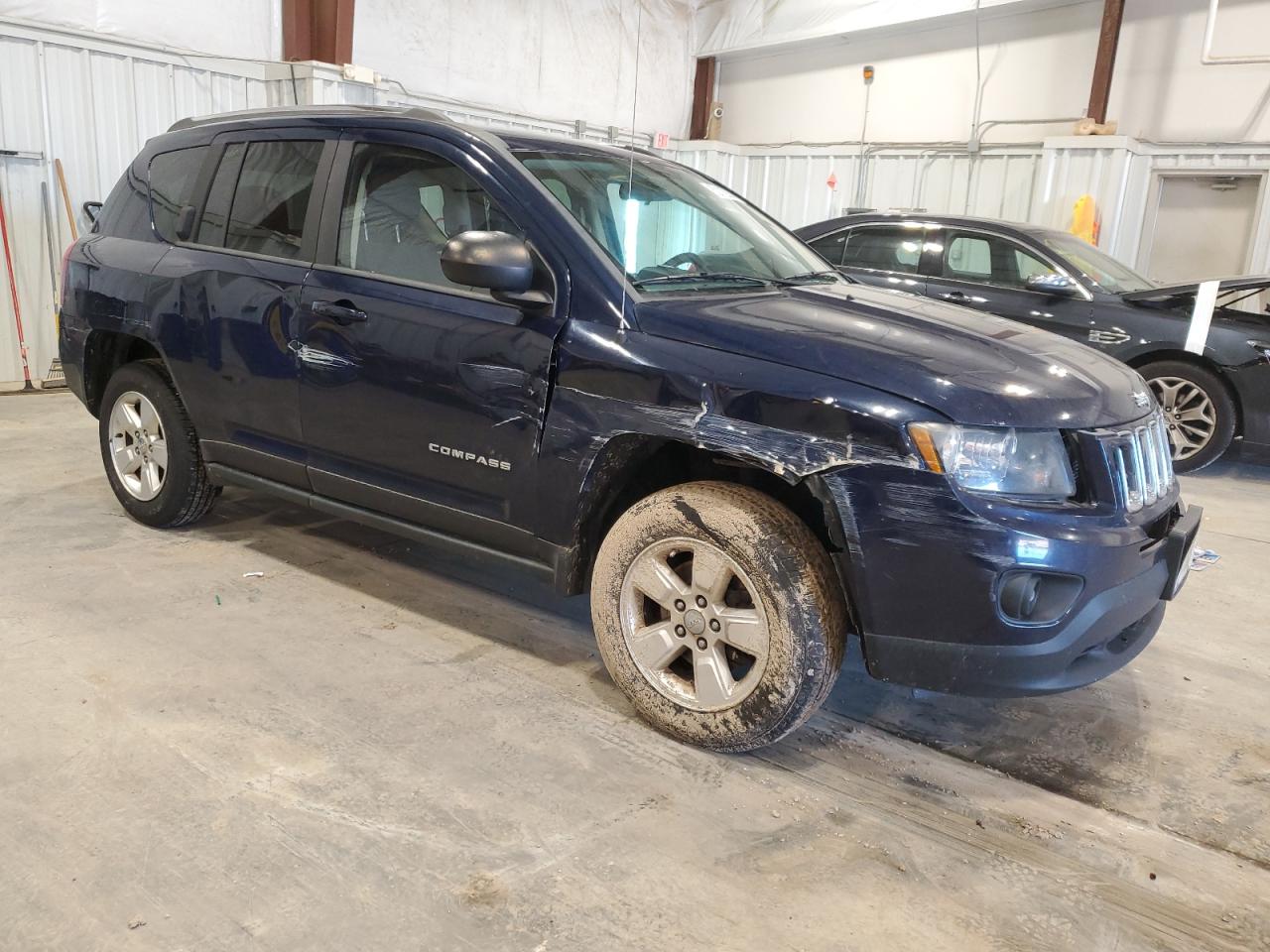 2014 Jeep Compass VIN 1C4NJCBA1ED719039 Copart auction photo, all over damage thumbnail 4