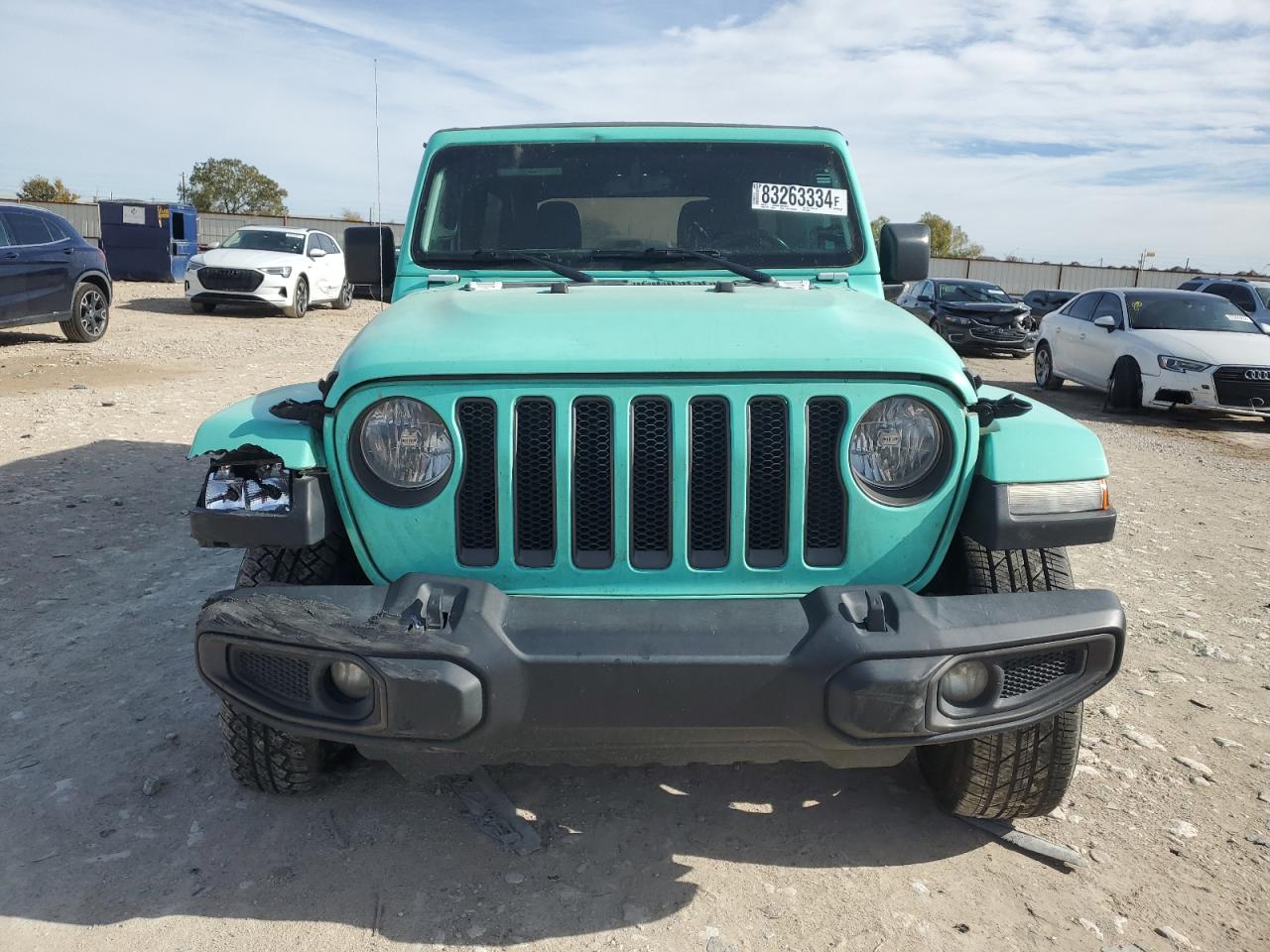 2021 Jeep Wrangler VIN 1C4HJXDN7MW549681 Copart auction photo, front end / side damage thumbnail 5
