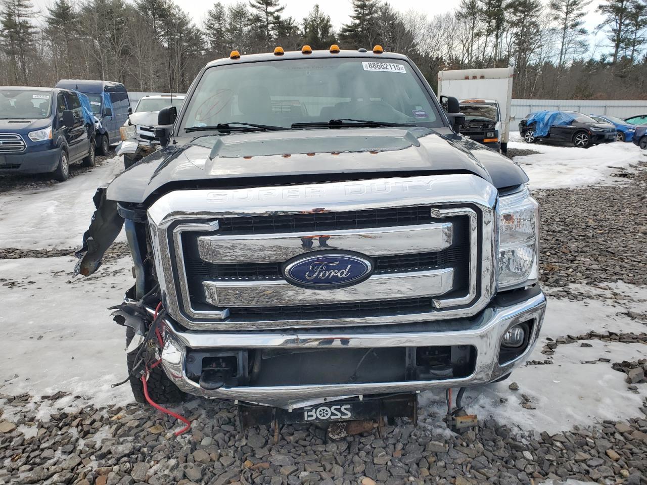 2016 Ford F250 VIN 1FT7X2B67GED08027 Copart auction photo, front end / side damage thumbnail 5
