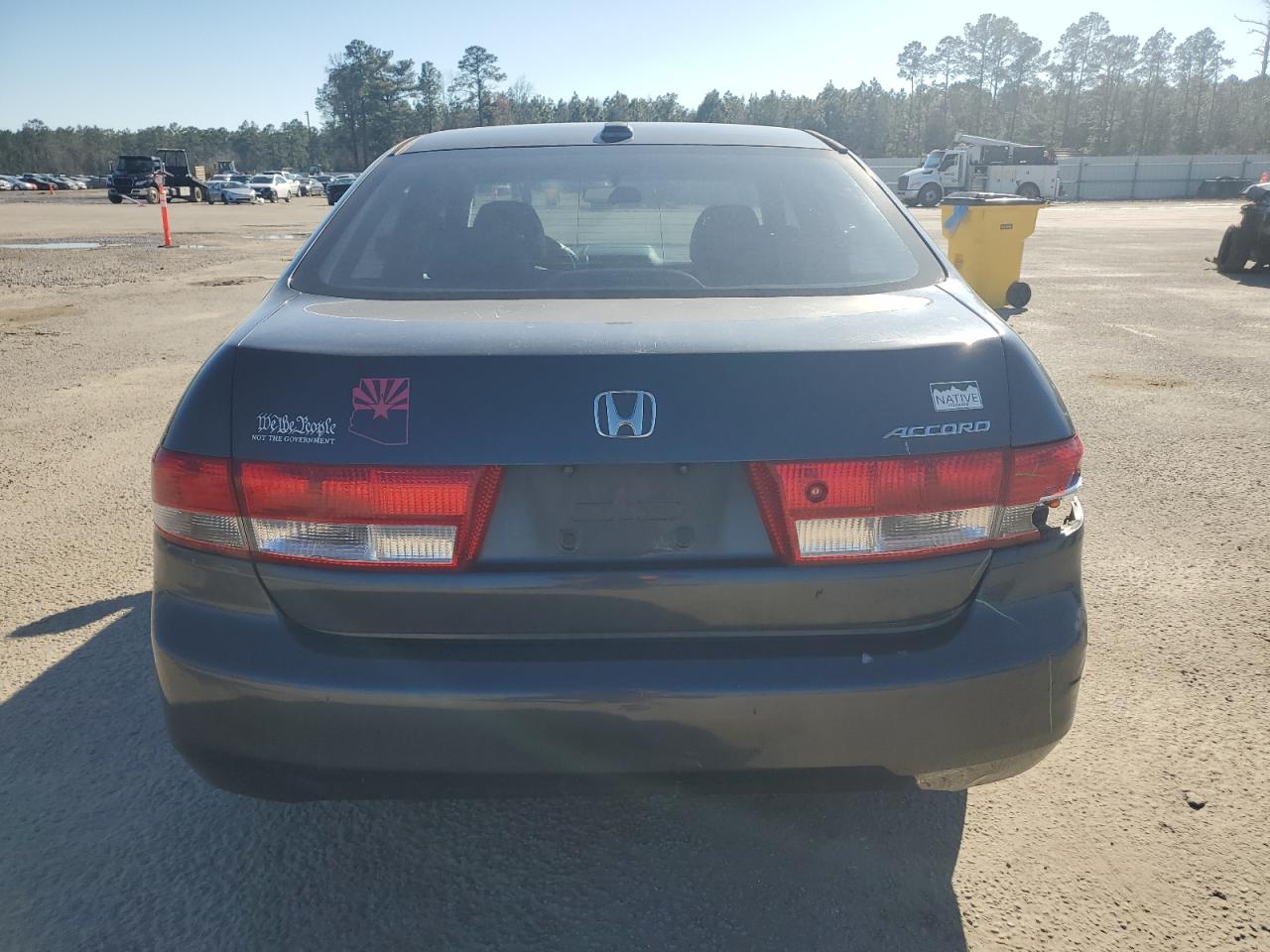 2004 Honda Accord VIN 1HGCM56824A136238 Copart auction photo, rear end damage thumbnail 6