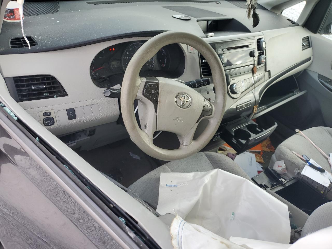 2013 Toyota Sienna VIN 5TDKK3DC7DS284402 Copart auction photo, all over damage thumbnail 8