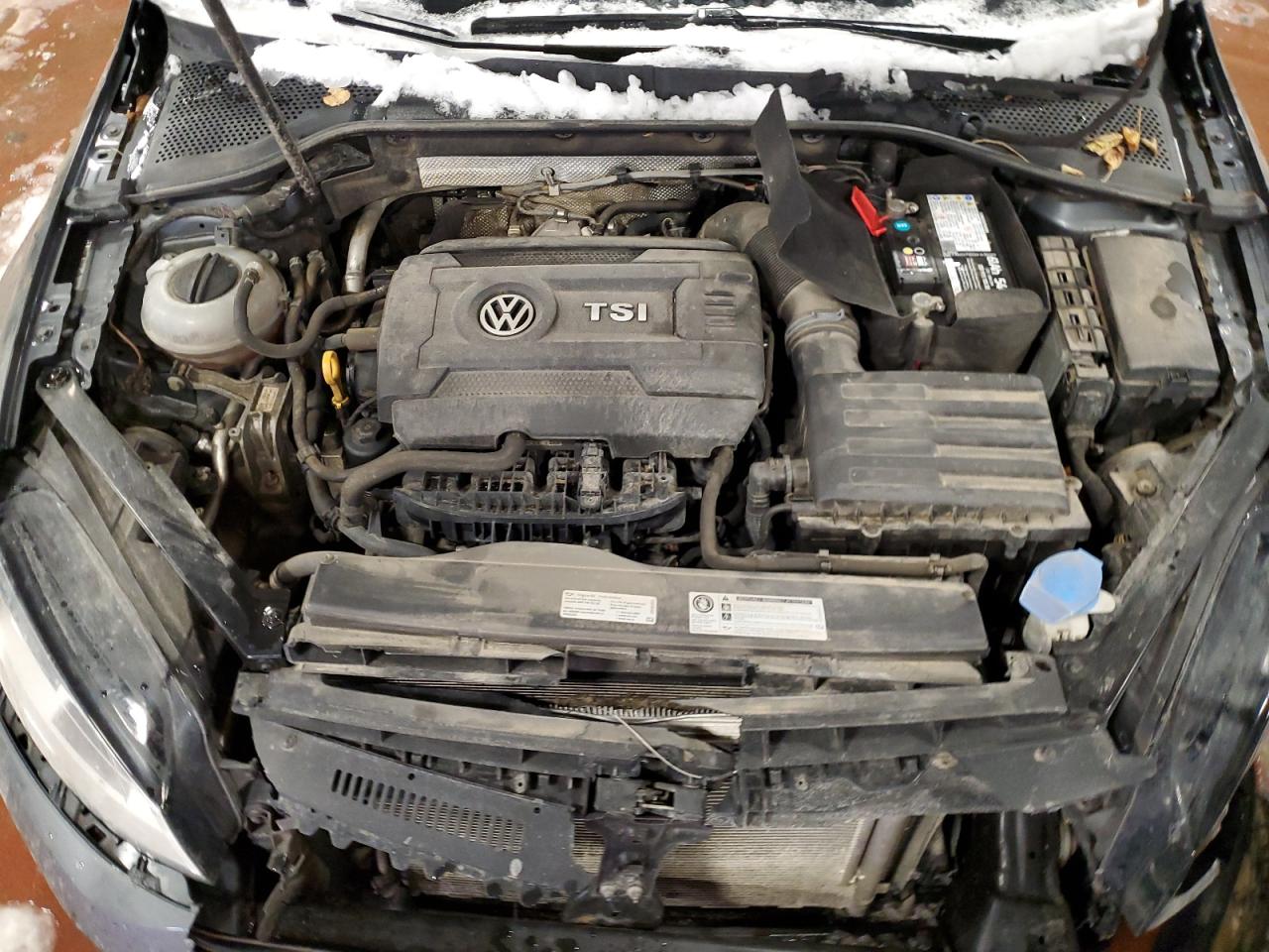 2017 Volkswagen Golf VIN 3VWH17AU9HM516177 Copart auction photo, rear end / front end damage thumbnail 12