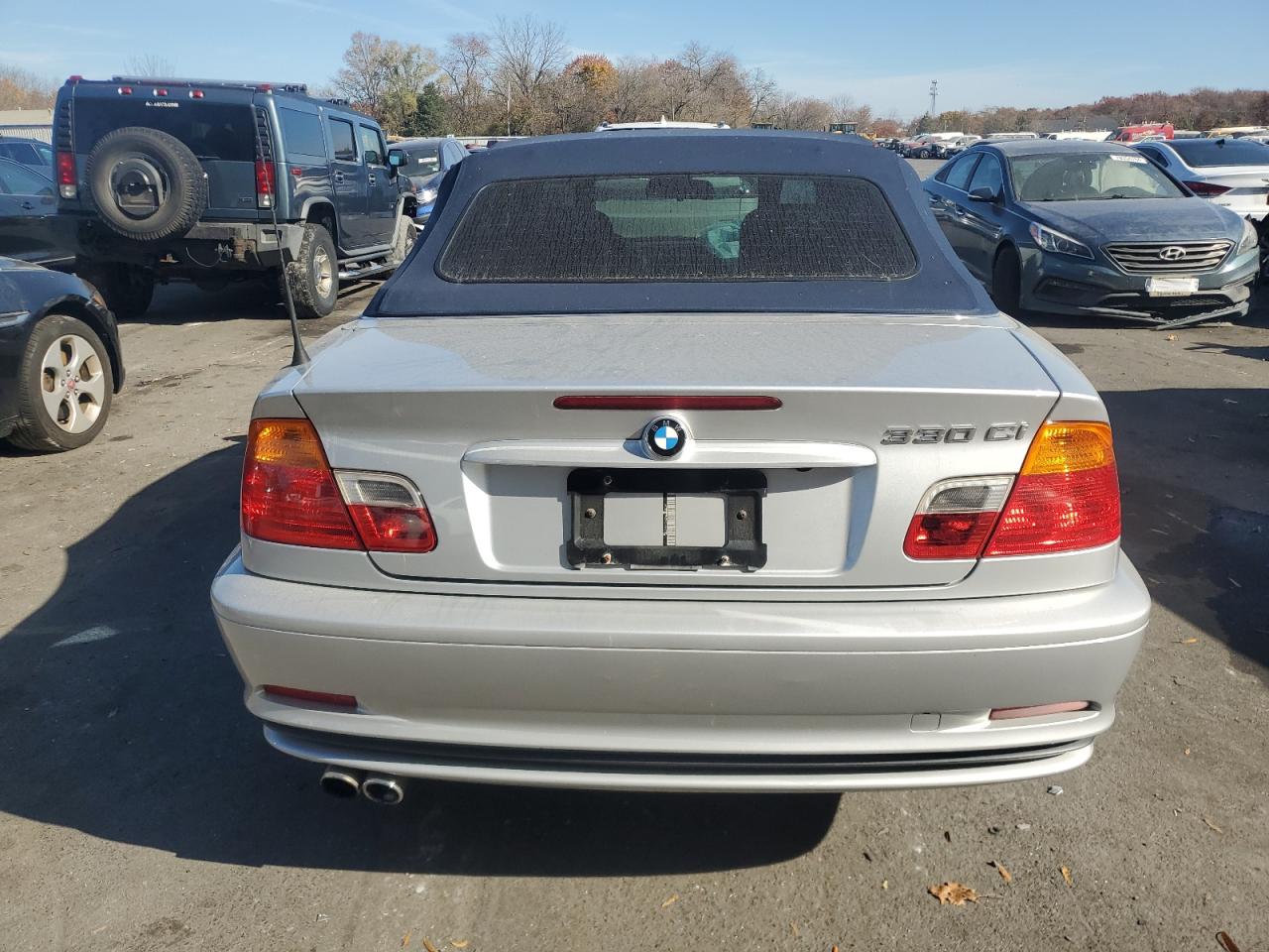 2003 BMW 3er VIN WBABS53483JU99236 Copart auction photo, front end damage thumbnail 6