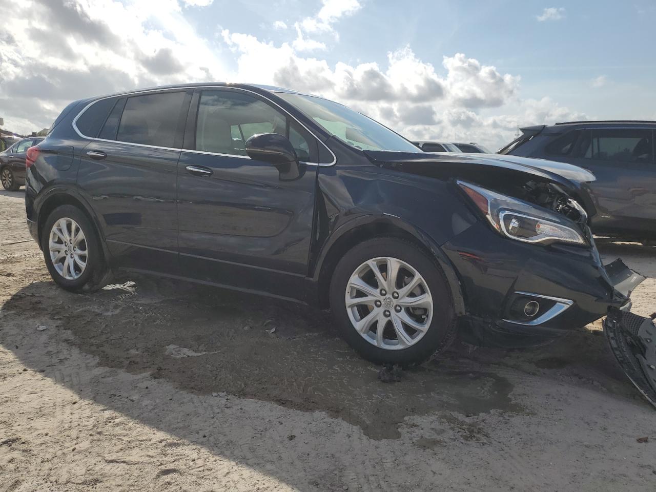 2020 Buick Envision VIN LRBFXBSA7LD112037 Copart auction photo, front end / mechanical damage thumbnail 4