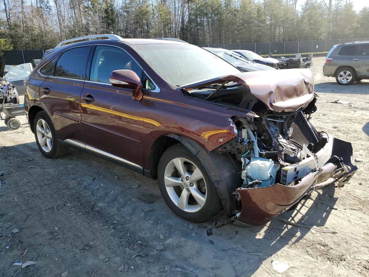 2015 Lexus RX VIN 2T2BK1BA5FC297002 Copart auction photo, front end damage thumbnail 4