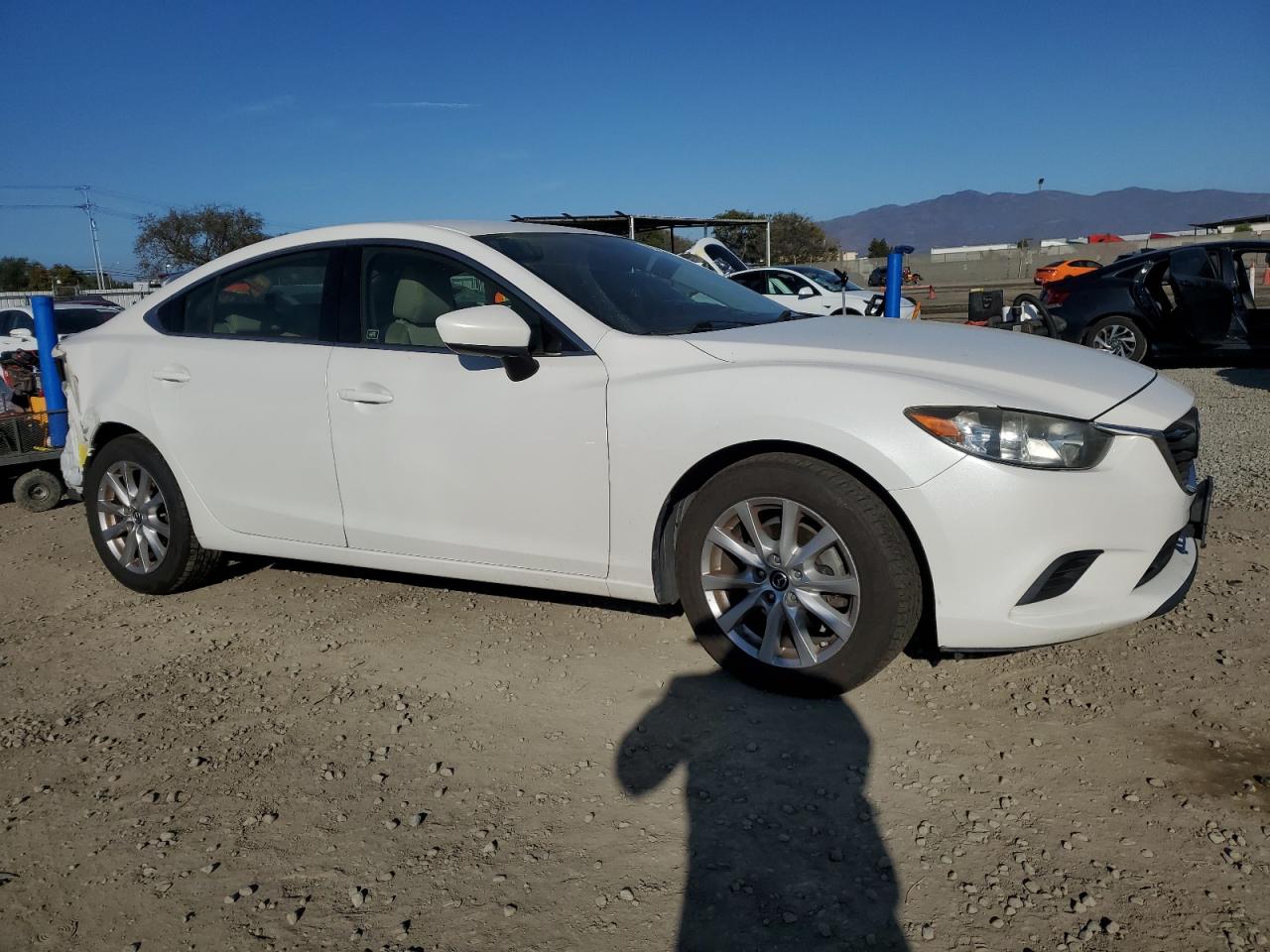 2015 Mazda 6 VIN JM1GJ1U51F1220953 Copart auction photo, rear end damage thumbnail 4
