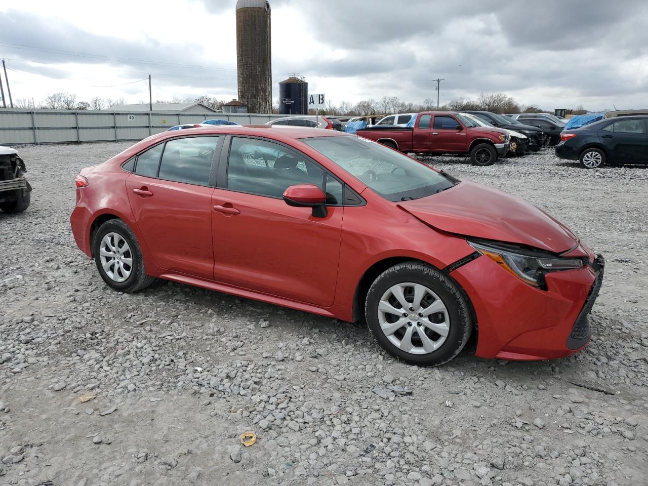 2020 Toyota Corolla VIN 5YFEPRAE2LP035620 Copart auction photo, front end damage thumbnail 4