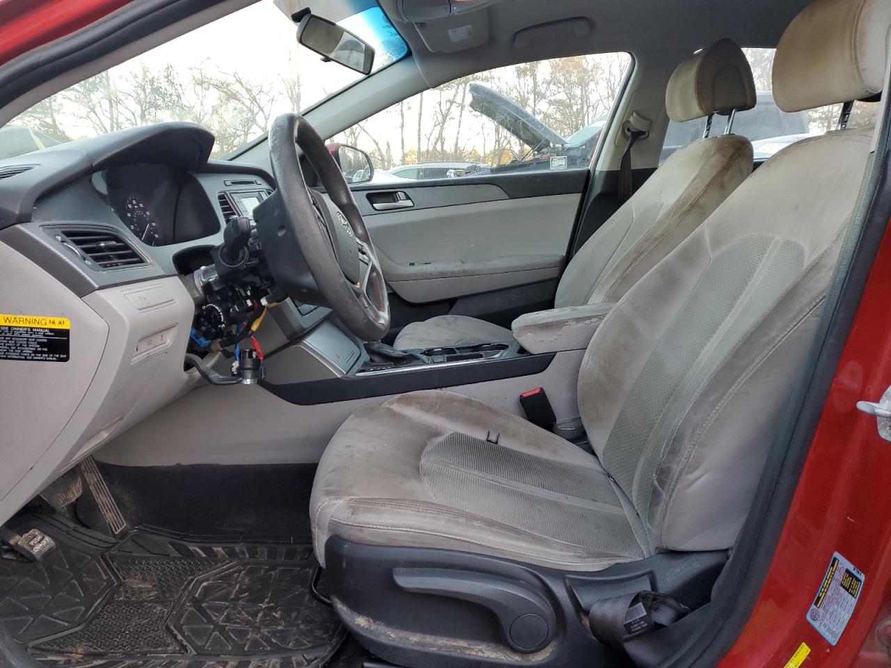 2017 Hyundai Sonata VIN 5NPE24AF4HH516693 Copart auction photo, vandalism damage thumbnail 7