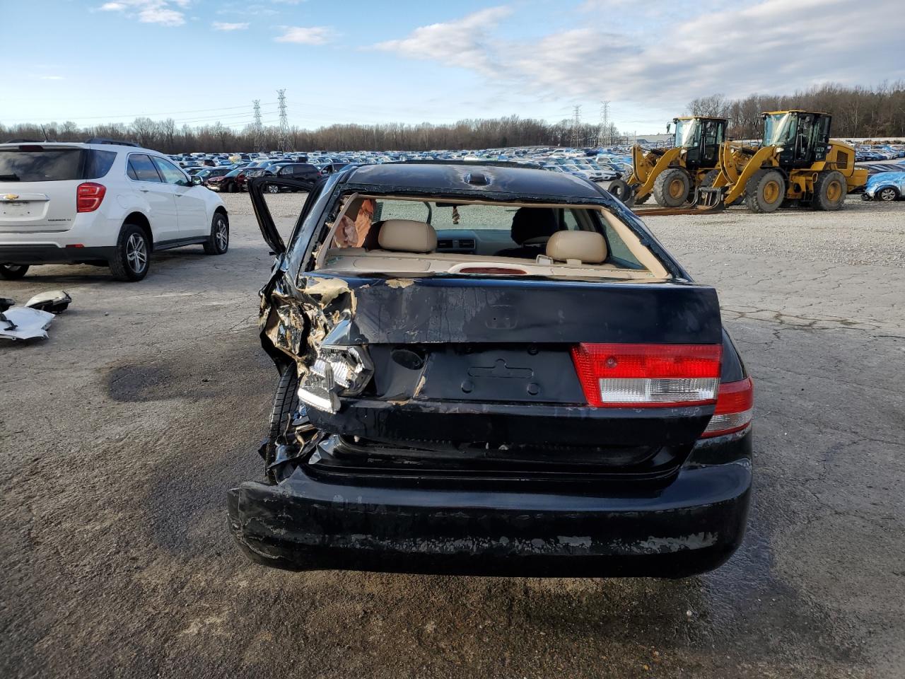 2004 Honda Accord VIN 1HGCM56874A100237 Copart auction photo, rear end / side damage thumbnail 6