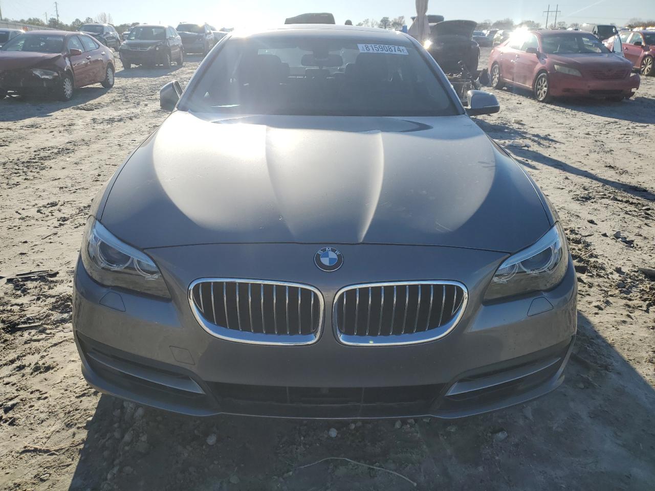 2014 BMW 5er VIN WBAXA5C52ED690606 Copart auction photo, rear end / side damage thumbnail 5