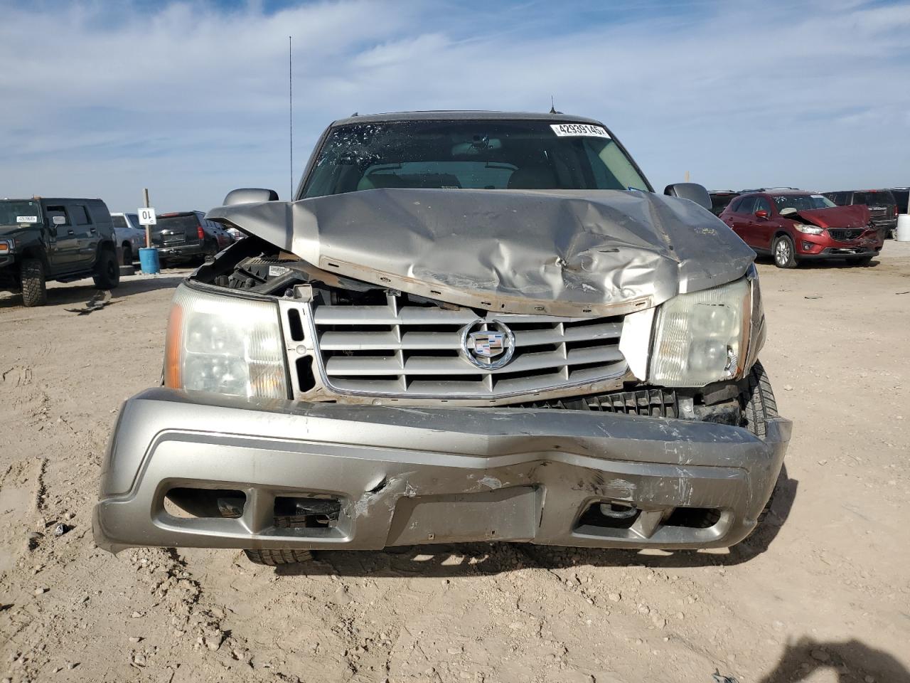 2002 Cadillac Escalade VIN 3GYEK63N92G277815 Copart auction photo, all over damage thumbnail 5